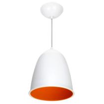Pendente Ananda Poptem Branco E Laranja
