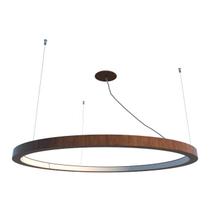 Pendente Anel 80cm LED 30w 2700k em Madeira Imbuia
