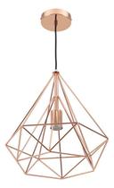 Pendente Aramado 1 Lampada Em Metal Cobre Byron - Inspire