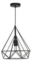 Pendente Aramado 1 Lampada Em Metal Preto Byron - Inspire