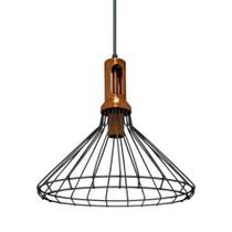 Pendente Aramado Chapéu Tom Dixon Trend 1xE27 Preto