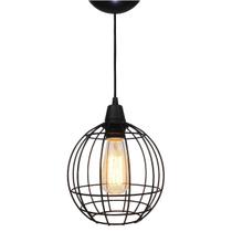 Pendente Aramado Curve Preto UT14-8 Utron