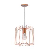 Pendente aramado cylinder cobre