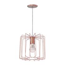 Pendente aramado cylinder rose