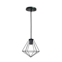 Pendente Aramado Diamantado Preto Fosco-REUE Pendente Aramado Diamantado Preto Fosco-REUE