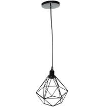 Pendente Aramado Diamante Cabo 1,5 Mt Luminária Lustre Industrial Teto Retrô Balcão Agp Ilumini