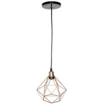 Pendente Aramado Diamante Cabo 2 Mt Luminária Lustre Luxo Industrial Teto Retrô Balcão Agp Ilumini Pendente Aramado Diamante Cabo 2 Mt Luminária Lustre Luxo Industrial Teto Retrô Balcão Agp Ilumini