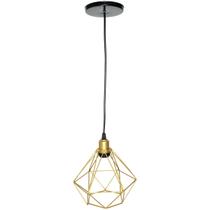 Pendente Aramado Diamante Cabo 2 Mt Luminária Lustre Luxo Industrial Teto Retrô Balcão Agp Ilumini Pendente Aramado Diamante Cabo 2 Mt Luminária Lustre Luxo Industrial Teto Retrô Balcão Agp Ilumini