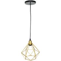 Pendente Aramado Diamante Cabo 2 Mt Luminária Lustre Luxo Industrial Teto Retrô Balcão Agp Ilumini Pendente Aramado Diamante Cabo 2 Mt Luminária Lustre Luxo Industrial Teto Retrô Balcão Agp Ilumini