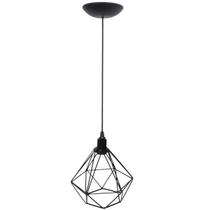 Pendente Aramado Diamante Luminária Lustre P Teto Retrô Vintage Industrial Balcão Agp Ilumini