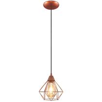 Pendente Aramado Diamante Medio Cobre todos ambientes Pendente Aramado Diamante Medio Cobre todos ambientes