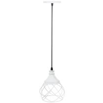 Pendente Aramado Esfera Balonê Branco Lustre Luminária Teto Regulável Sala Cozinha Industrial Agp