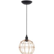 Pendente Aramado Globo Luminária Lustre Teto Retrô Vintage Industrial Balcão Cobre Rose Gold