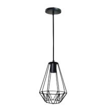 Pendente Aramado Gota 20x20cm Preto Fosco-REUE