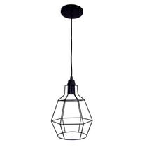 Pendente Aramado Lanterna Preto Fosco 20cm 1X E27 - ADM - ADM38 Pendente Aramado Lanterna Preto Fosco 20cm 1X E27 - ADM - ADM38
