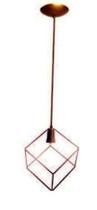 Pendente aramado quadrado cobre - Pavilonis Pendente aramado quadrado cobre - Pavilonis