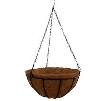 Pendente aramado redondo com fibra de coco 20 cm