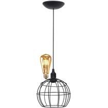 Pendente Aramado Teto Globo Luminária Lustre Retrô Balcão + Lâmpada Led ST64 Vintage