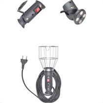 Pendente Arame Com Garra Bateria 7M Grande Braco Articulado Com Chave Liga/Desliga Com Ima ''Soquete E27'' Cf063