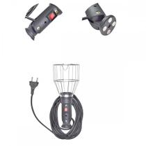 Pendente Arame Com Garra Bateria 7M Grande Braco Articulado Com Chave Liga/Desliga Com Ima ''Soquete E27'' Cf063