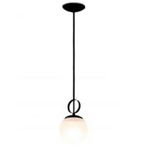 Pendente Argo ø15cm Preto com vidro leitoso cod. 732/1 - Spotline Pendente Argo ø15cm Preto com vidro leitoso cod. 732/1 - Spotline