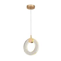 Pendente Argola-Dourado Com Cristal