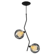 Pendente Aro Duplo Angular Jabuticaba Preto Harmony Fumê Pendente Aro Duplo Angular Jabuticaba Preto Harmony Fumê