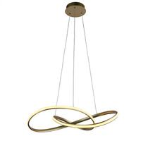 Pendente Atom Dourado 63cm Led 36W 3000K Bivolt HM019G Bella