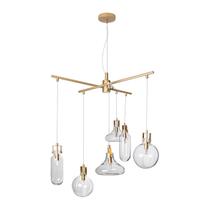Pendente Babel LT008-CL Ouro Cupula Vidro + LED 6X G9 BQ Starlux ST2558 Pendente Babel LT008-CL Ouro Cupula Vidro + LED 6X G9 BQ Starlux ST2558