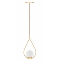 Pendente Bagda Dourado Champanhe Globo Fosco 15cm 1 Lampada E-27 PD158/DRCH Kin Light