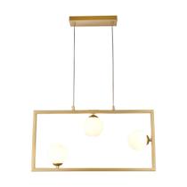 Pendente Balanço Dourado 60cm 3xg9 75w - Tr003 - Bella