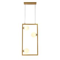 Pendente Balanço Dourado 60cm 3xg9 75w - Tr004 - Bella