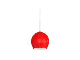 Pendente ball vermelho e branco 10,5cm inove