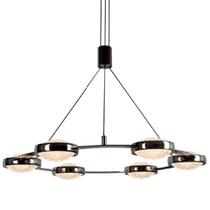 Pendente Beep Shine Preto 66cm 6Led 8W 3000K - Bella Iluminação - KW010CN