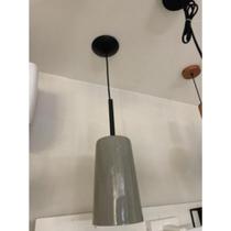 Pendente bilboquê fendi brilho com preto fosco 1 bocal E27 13,6X38cm cod. 109 - Newline