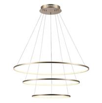 Pendente Birdie Dourado E Branco (D)80 + 60 + 40CM (A)42CM 17W + 13W + 9W 3200K 3120LM - Incasa
