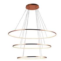 Pendente birdie oval rose gold (d)60 + 80 + 100cm 3x45w 3000k led