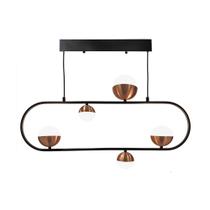 Pendente Bolas Preto e Cobre Led 23W 3000K Bivolt DS8193 Delis