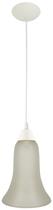 Pendente Branco com vidro Liso Fosco Vivel