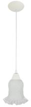 Pendente Branco tulipa Rei Fosca Borda transparent Art Pop Pendente Branco tulipa Rei Fosca Borda transparent Art Pop