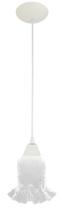 Pendente Branco tulipa Rei transparente Art Pop Pendente Branco tulipa Rei transparente Art Pop
