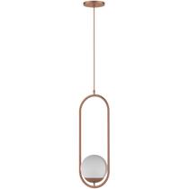 Pendente Burdem Cobre Brilho C/ Globo De Vidro Ambar Old Artisan PD 5365 Pendente Burdem Cobre Brilho C/ Globo De Vidro Ambar Old Artisan PD 5365