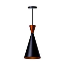 Pendente canada preto com topo cobre