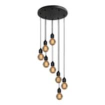 Pendente Caracol 8 Lâmpadas Retrô Industrial