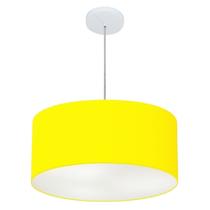 Pendente Cilíndrico Amarelo MJ-4100 Para Mesa de Jantar e Estar