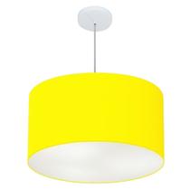 Pendente Cilíndrico Amarelo MJ-4101 Para Mesa de Jantar e Estar