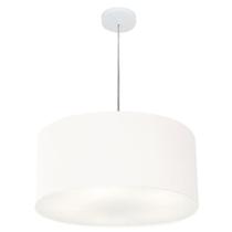 Pendente Cilíndrico Branco MJ-4049 Para Mesa de Jantar e Estar Pendente Cilíndrico Branco MJ-4049 Para Mesa de Jantar e Estar