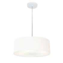 Pendente Cilíndrico Branco MJ-4132 Para Mesa de Jantar e Estar Pendente Cilíndrico Branco MJ-4132 Para Mesa de Jantar e Estar