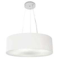 Pendente Cilíndrico Branco MJ-4134 Para Mesa de Jantar e Estar