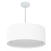 Pendente Cilíndrico Branco MJ-4294 Para Mesa de Jantar e Estar